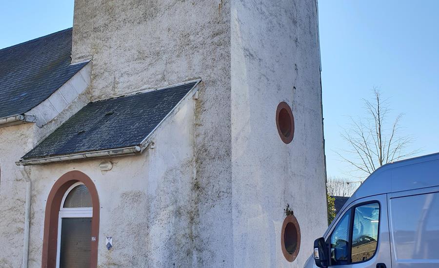 Rénovation de la façade d’une église classée monument historique