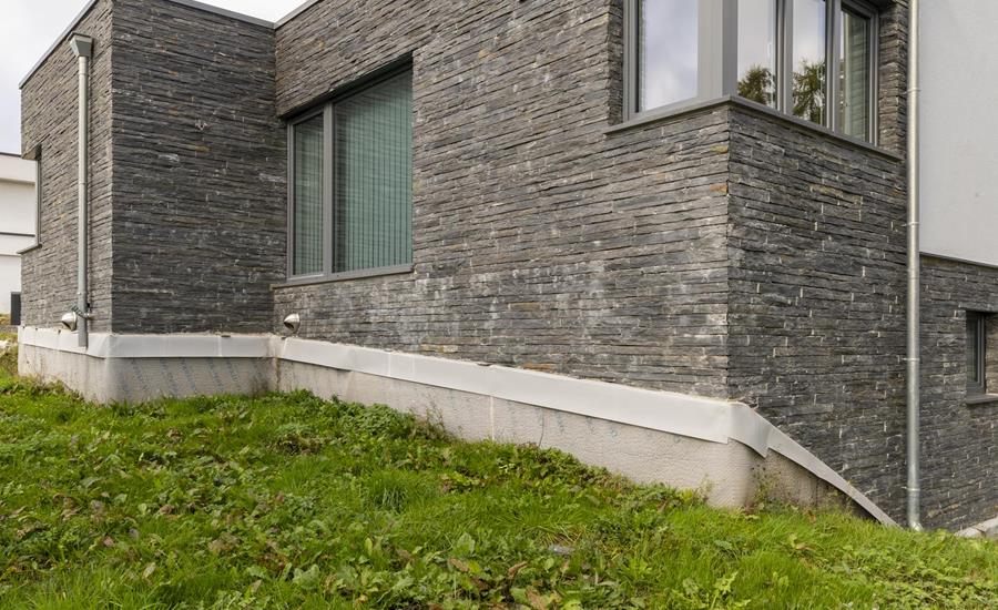 Construction d'une maison unifamiliale avec pierres de taille